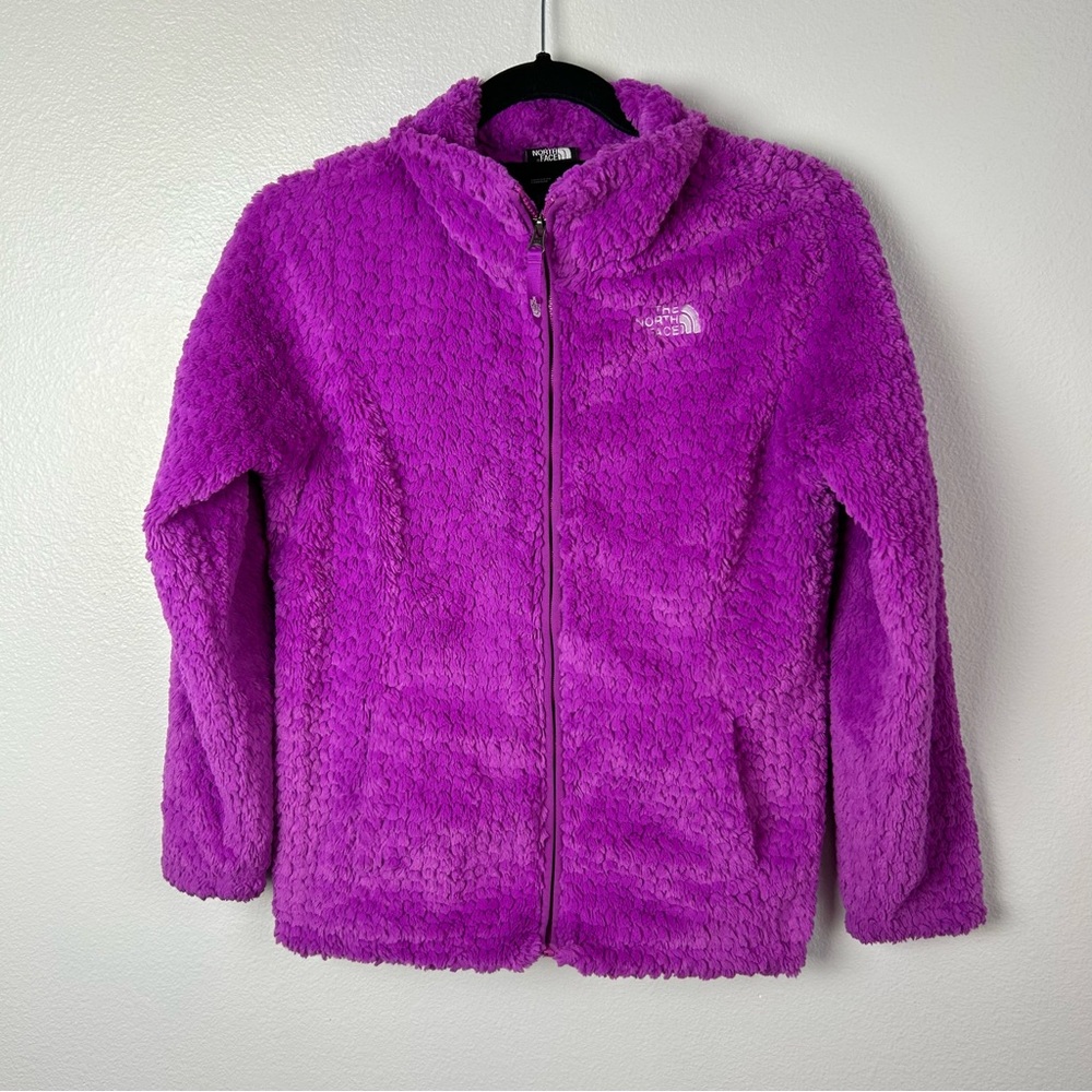 The North Face Girls Magic Magenta Laurel Zip Up Jacket Size L (14-16)